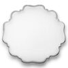 Silver Scalloped Charger