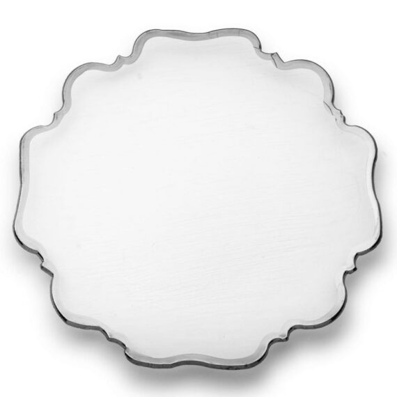 Silver Scalloped Charger