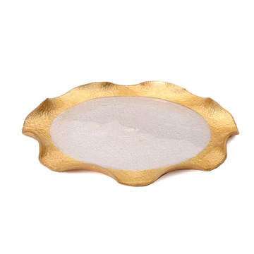 Gold Scalloped Charger