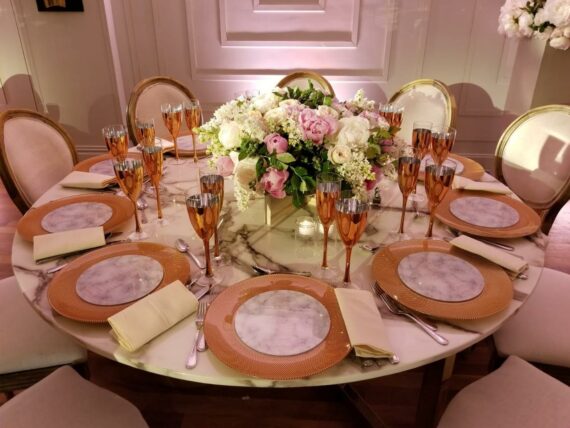 Rose Gold Glass