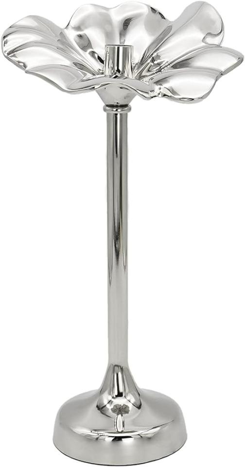 Silver Flower Candlestick