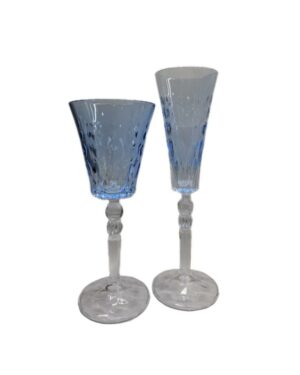 Blue Etched Glasses