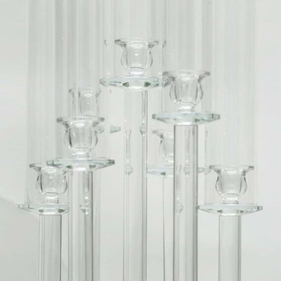 Seven Arm Crystal Splendor Candelabra