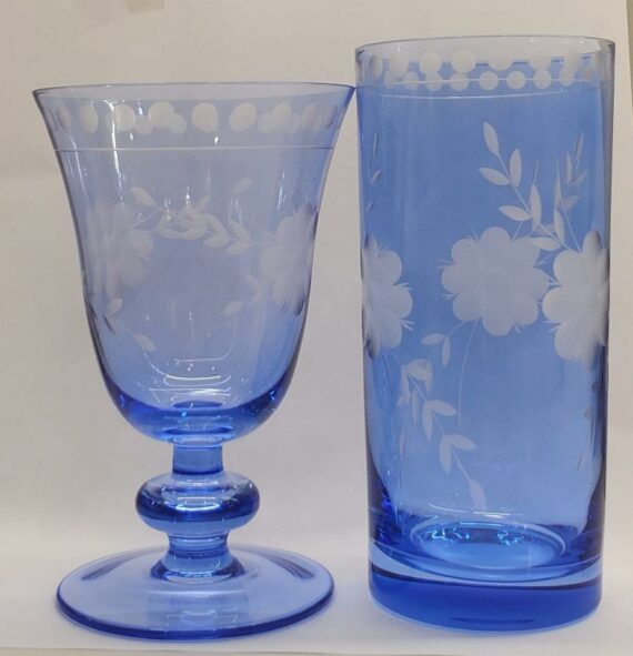 Blue Botanic Glasses