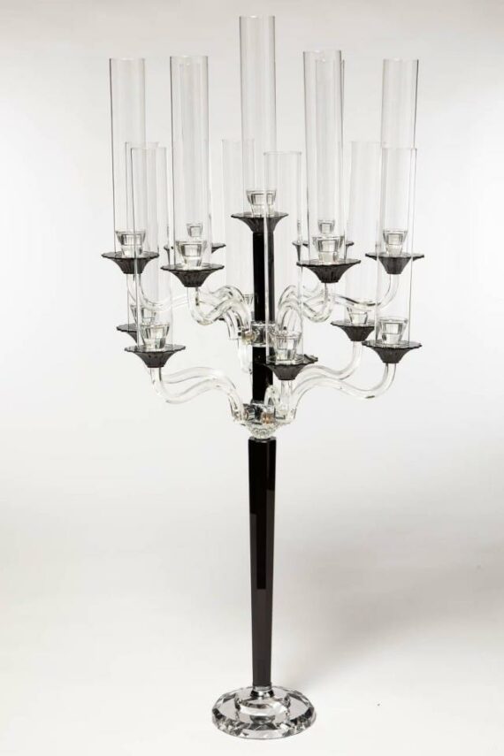 Black Crystal Candelabra
