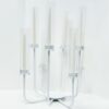 White Spiral Candelabra