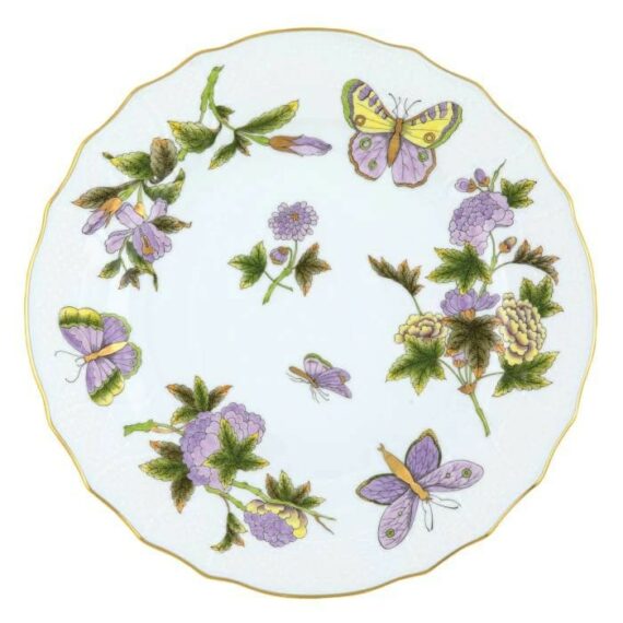 Lavender Butterfly Bread Plate