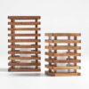 Shinola Natural Wood Candle Holder
