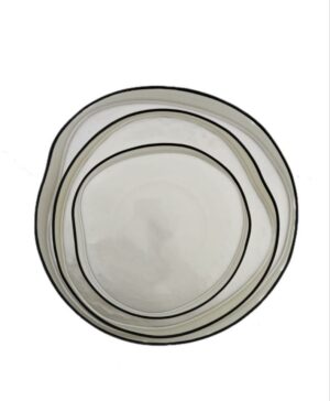 Black & White Waved Charger