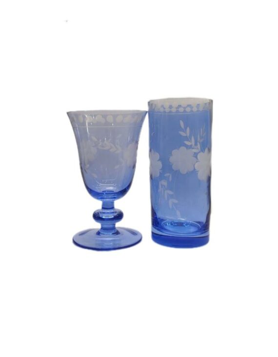Blue Botanic Glasses