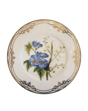 Blue Floral Designer Plate