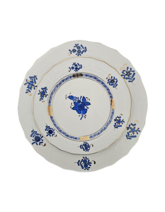 Blue Floral Bread Plate