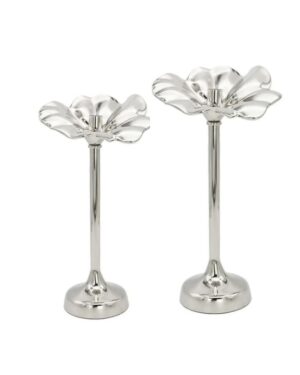 Silver Flower Candlestick