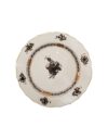 Black Floral Decor Plate