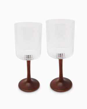 Wood Stem Glasses