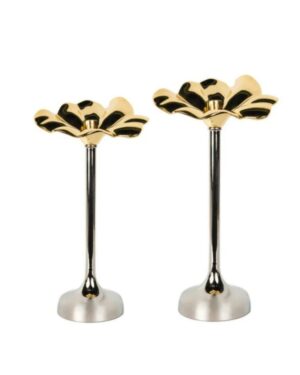 Gold Flower Candlestick