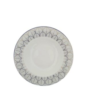 Silver Scale Soup Plate