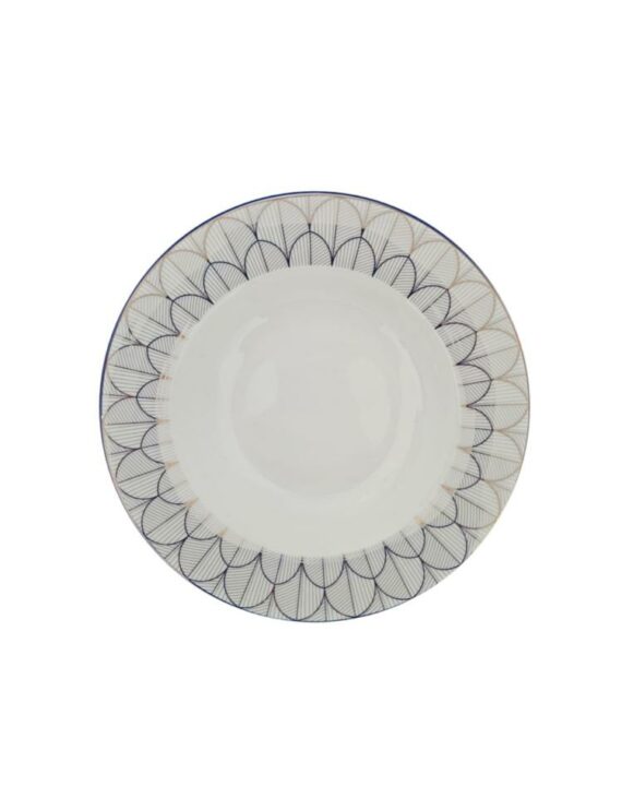 Silver Scale Soup Plate