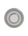 Silver Sunburst Decor Plate