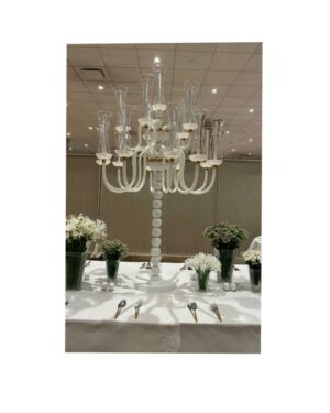 White Crystal Candelabra