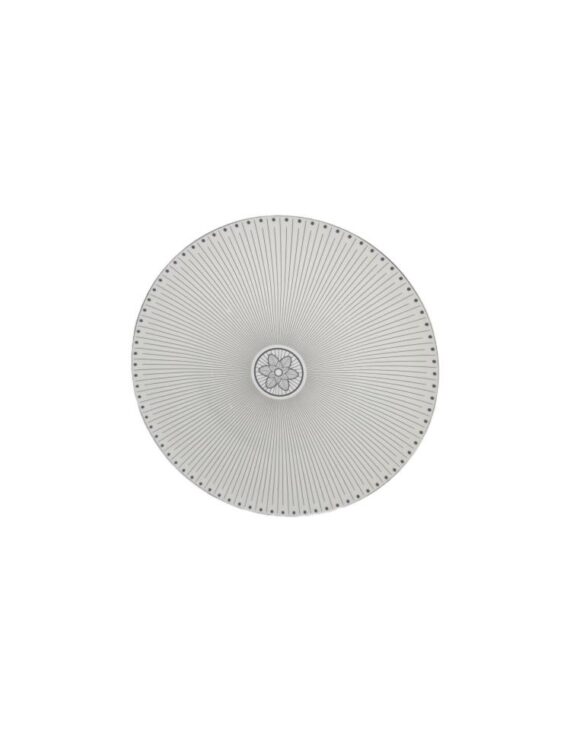 Silver Sunburst Decor Plate