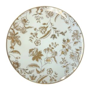 Gold Floral Decor Plate