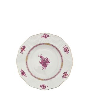 Pink Floral Soup Plate