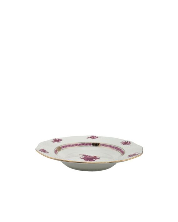 Pink Floral Soup Plate