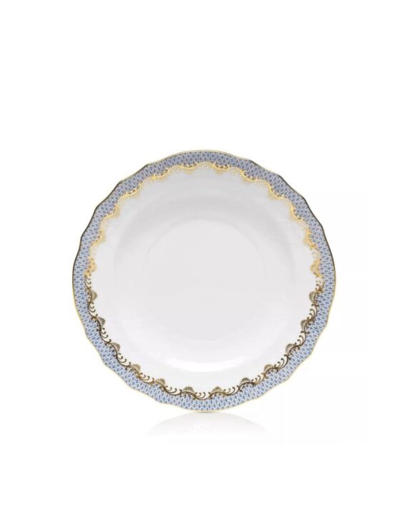 Blue Scale Soup Plate