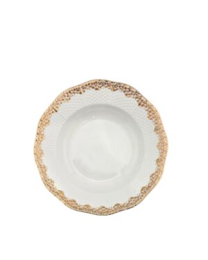 Gold Bird Soup Plate