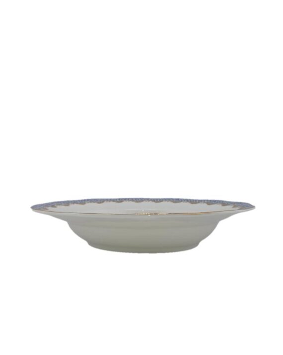 Blue Scale Soup Plate