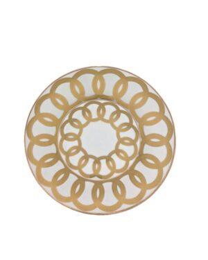Gold Spiral Bread Plate