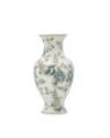White & Blue Floral Cermaic Vase 14"
