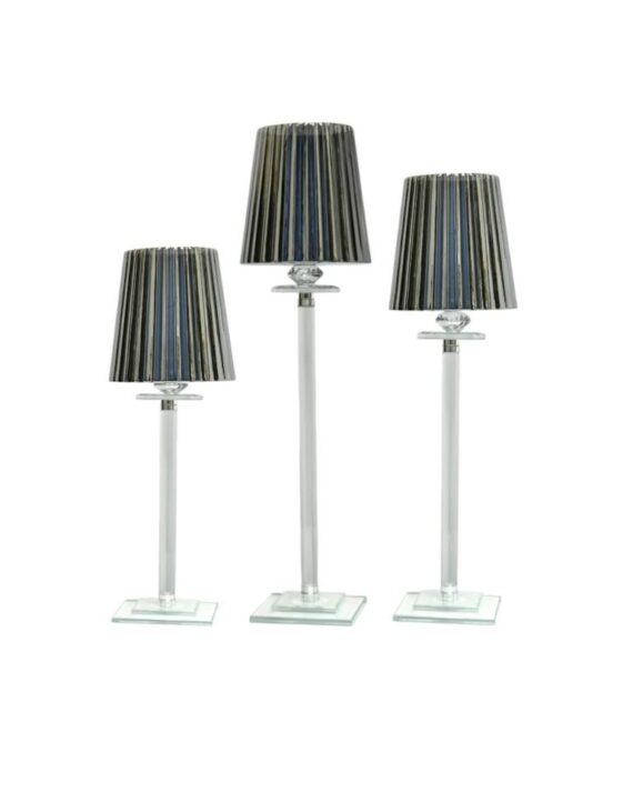 Smoked Shade Candlestick - 20"