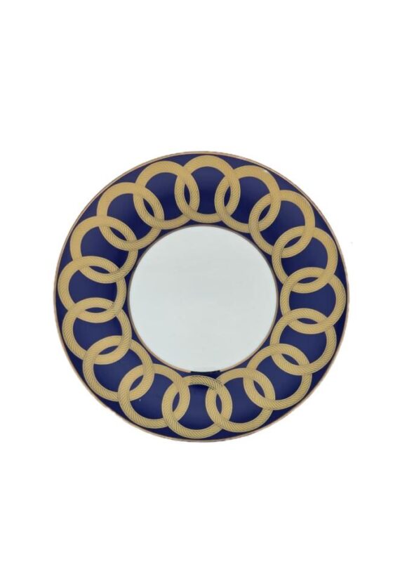 Blue Spiral Decor Plate