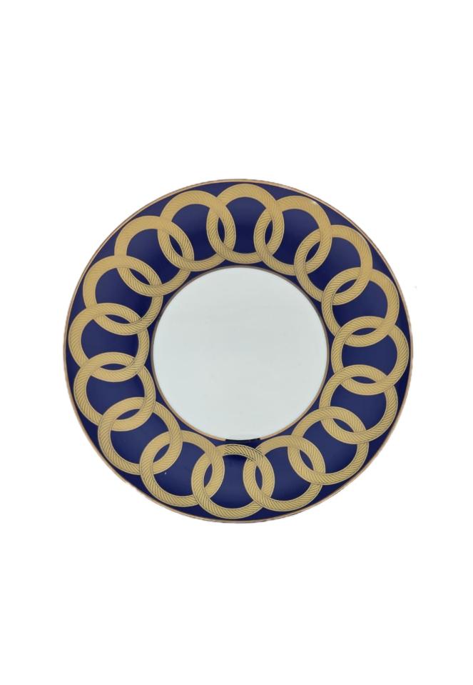 Blue Spiral Decor Plate