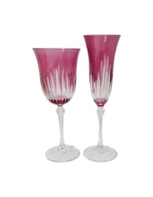 Raspberry Crystal de Paris Glasses