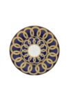 Blue Spiral Bread Plate