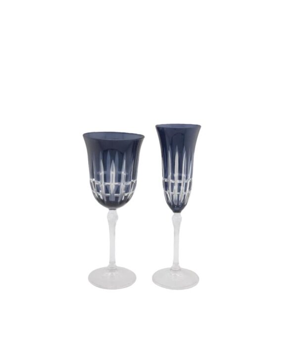 Light Blue Crystal de Paris Glasses