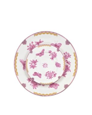 Butterfly Peony Bread Plate