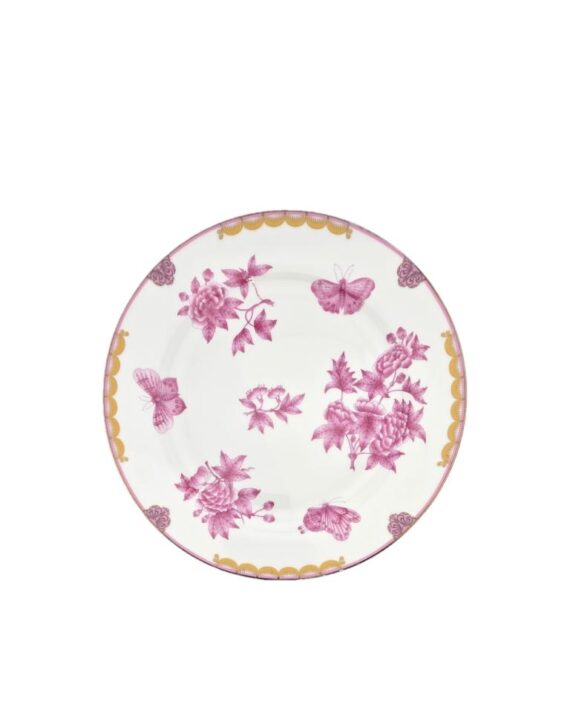 Butterfly Peony Decor Plate