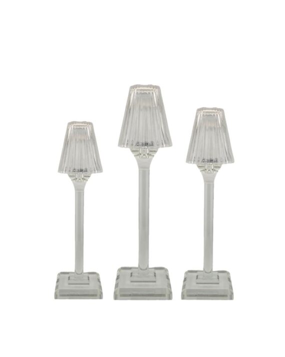 Mini Crystal Lamp Shade Candlesticks