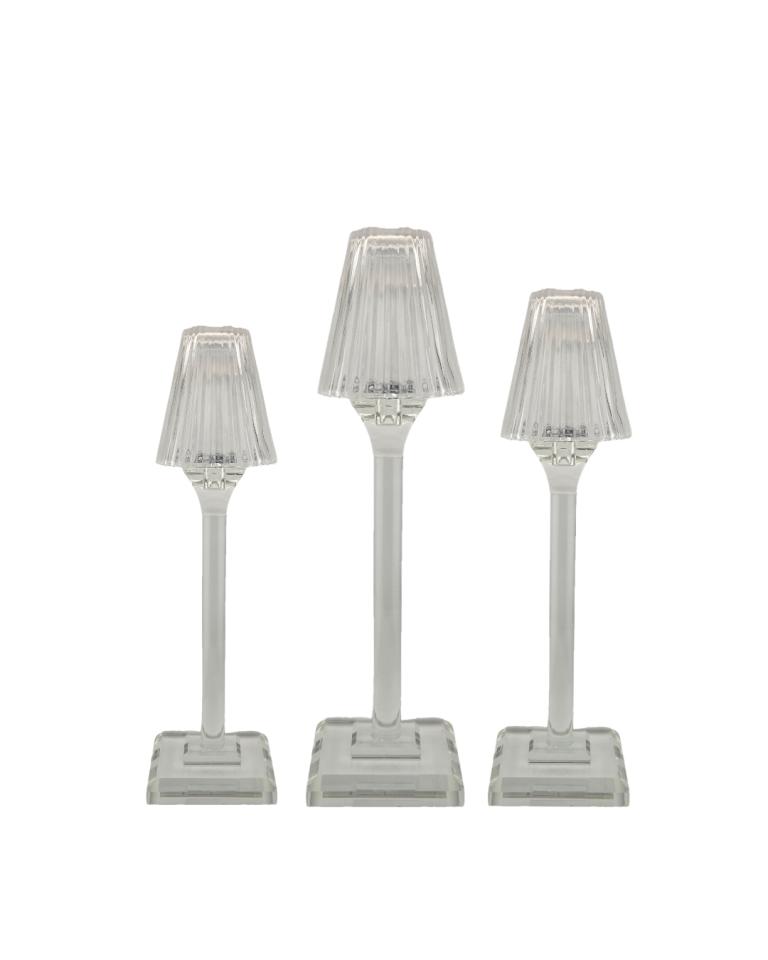 Mini Crystal Lamp Shade Candlesticks